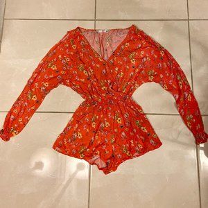 MNG casual floral romper